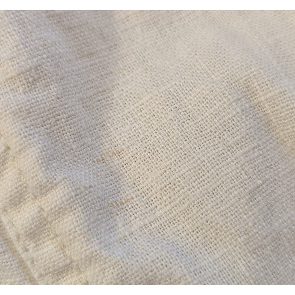 Vintage 90s Jacket Cream Linen Blend Button Front Women's Size M - Picture 7 of 7
